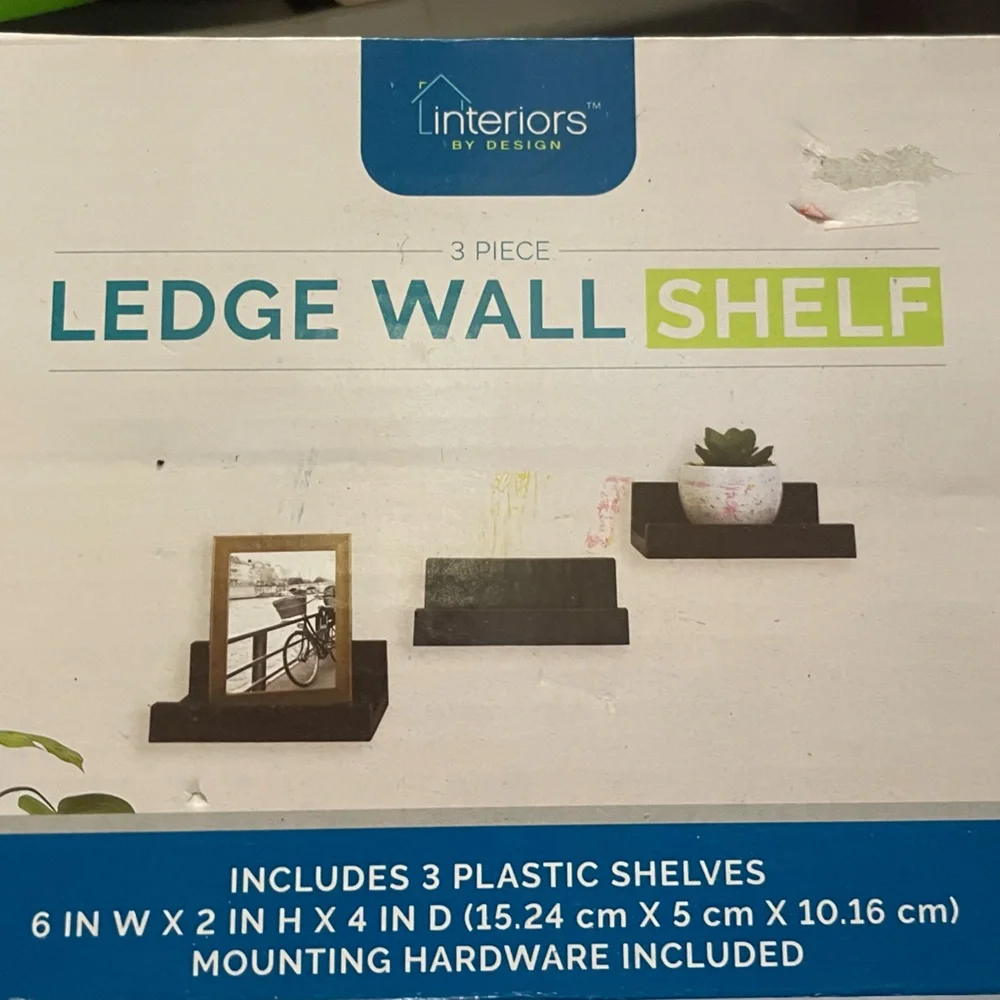 NIB Ledge Wall Interiors By Design Shelves